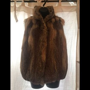 Stunning Fox Fur vest. Reversible.